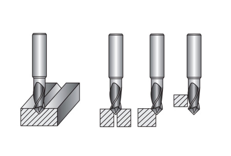 G9400040 Фреза 2-х зубая концевая 4X5X8X50 К-2 для сверления