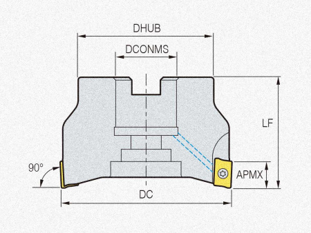 Фреза торцевая AMCM15040HS