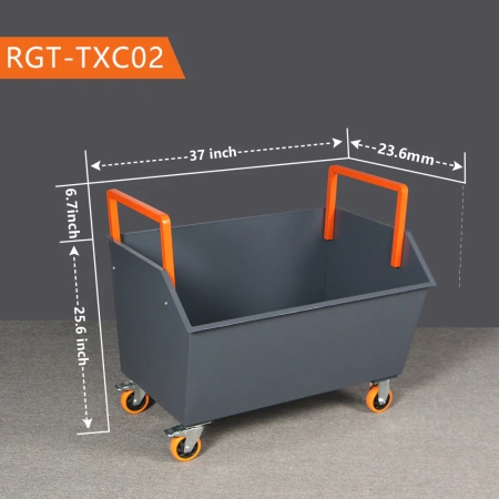 Тележка для стружки, тележка для металлолома, боковое открытие