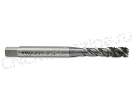 SC512008 Метчик M8x1.0 HSSE-РМ 6H DIN371 со спиральной канавкой TiCN