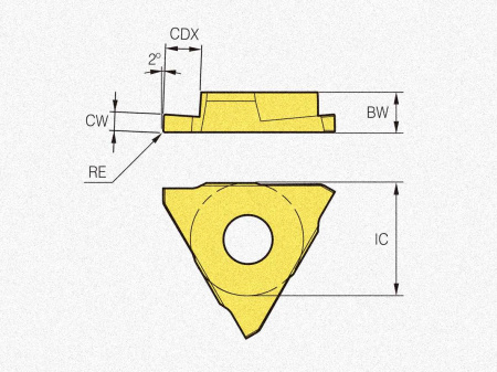 Пластина твердосплавная TB4215R-M CN2000