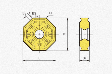 Пластина твердосплавная ONMX060608-MF NCM545