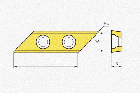 Пластина твердосплавная XCET310404ER-KC PC6510