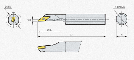 Державка S12M-SVJCL-08 