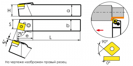 PSBNR4040S2509 Державка проходная для наружного точения Trinix 