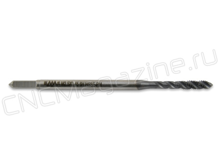 SC512002 Метчик M2.5x0.45 HSSE-РМ 6H DIN371 со спиральной канавкой TiCN