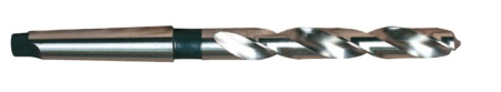 Сверло из быстрорежущей стали Taper Shank HSSCo5 DIN 345 с хвостовиком конус морзе для обработки на тяжелых режимах, 26.5XMT#3X165X286