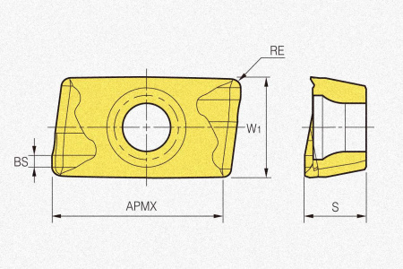 Пластина твердосплавная APMT160410PDSR-MM NCM535
