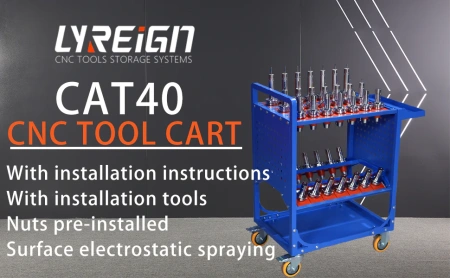 Синяя классическая тележка для инструментов с ЧПУ BT40-35PCS