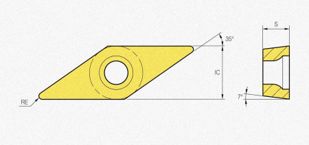 Пластина твердосплавная VCGT160402-FS PC8110