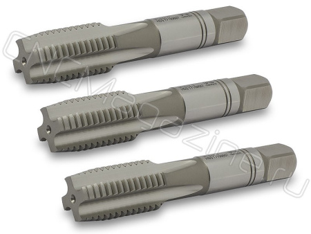 T7109609 Метчик М16Х2.0 HSS 6H 80.0L ручной DIN352, c прямой канавкой (набор)