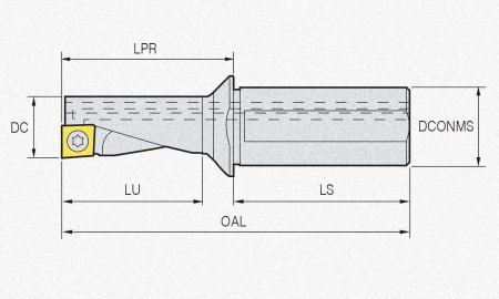 Копрус сверла MT16L-2.25D 