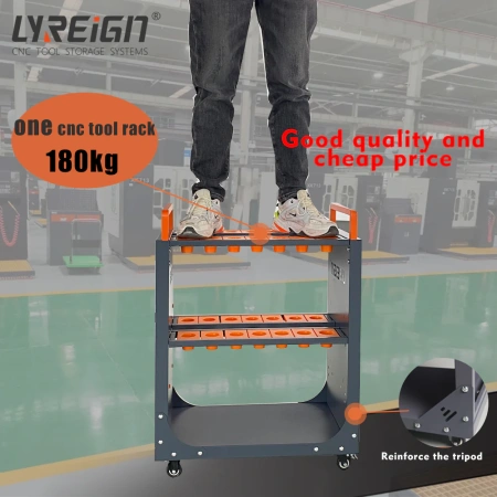 Тележка для инструмента с ЧПУ удобна, компактна и проста в сборке.