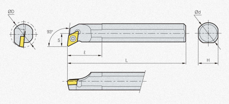 Державка S25R-SDUCR-11 
