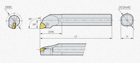 Державка S25R-PWLNL-06 