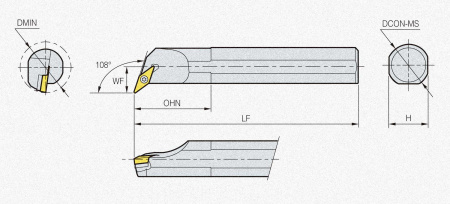 Державка S40T-SVQBL-16 