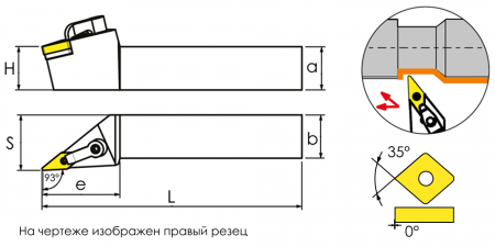 MVJNR2525M16 Державка проходная для наружного точения Trinix 