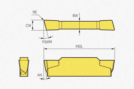 Пластина твердосплавная MGMR500-4D-PS NC3030