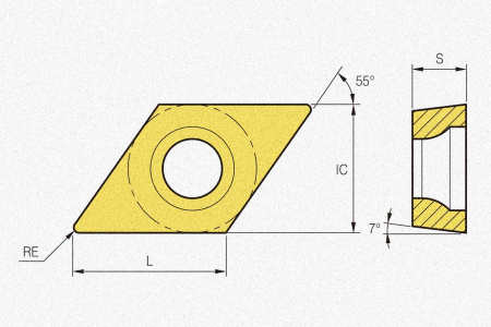Пластина твердосплавная DCMT070204-HMP NC3120