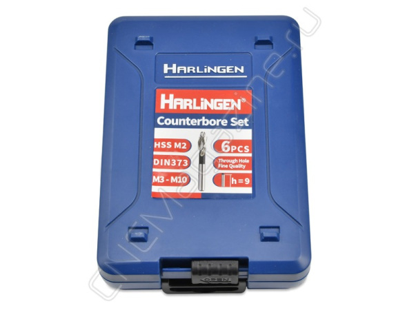 Набор цековок DIN373 HSS (M3-M10) 6 шт Harlingen