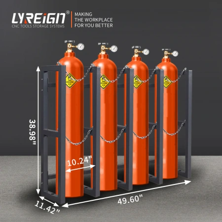 Стойка для газовых баллонов, кронштейн для кислородного баллона, стойка для хранения баллонов с ацетиленом и углекислым газом