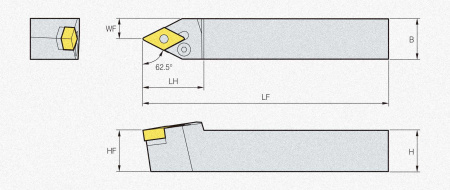 Державка PDNNL2525-M15 