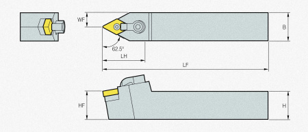 Державка MDNNN2525-M15-3 