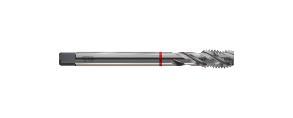 Метчик из быстрорежущей стали SPIRAL FLUTE HSS-E DIN371 для метрической резьбы ISO-DIN 13 с винтовыми канавками, M4X0.7 6H 63.0L