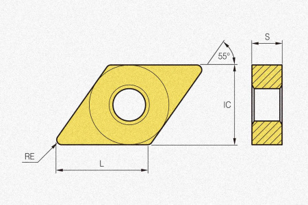Пластина твердосплавная DNMG150404-VP1 PC5300