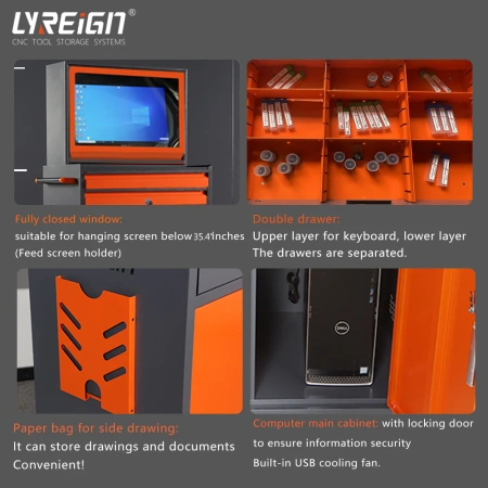 Металлический компьютерный шкаф Промышленный компьютерный шкаф Мобильный компьютерный шкаф