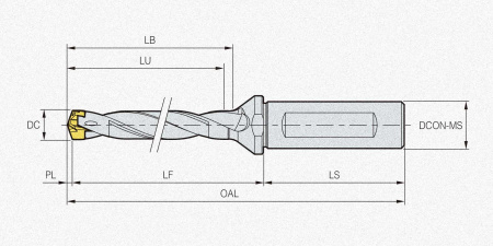 Корпус сверла TPDX3D-10016-30 