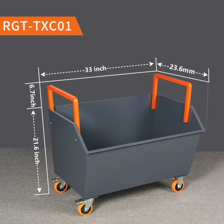 Тележка для стружки, тележка для металлолома, боковое открытие