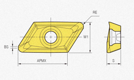 Пластина твердосплавная XEKT250608ER-ML PC5300