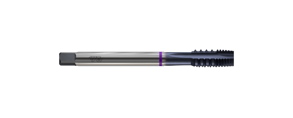 Метчик из быстрорежущей стали машинный шахматный SPIRAL POINT HSS-PM DIN376 для метрической резьбы ISO-DIN 13 с винтовой подточкой с покрытием TiAlN, M30X3.5 6H 180.0L