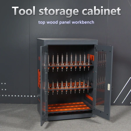 Высококачественный шкаф для инструментов с деревянными панелями