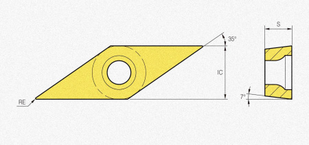 Пластина твердосплавная VCGT110301MFN-MS PC8110