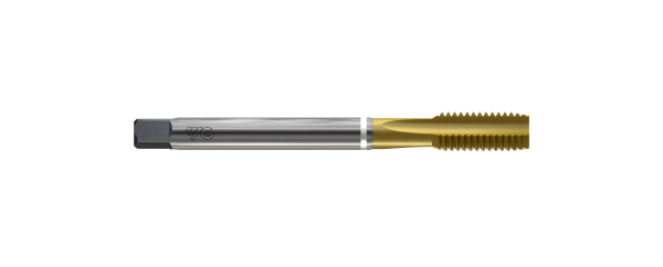 Метчик из быстрорежущей стали Прямая FLUTE HSS-E DIN371 для метрической резьбы ISO-DIN 13с прямыми канавками с покрытием TiN, M6X1.0 6HX 80.0L