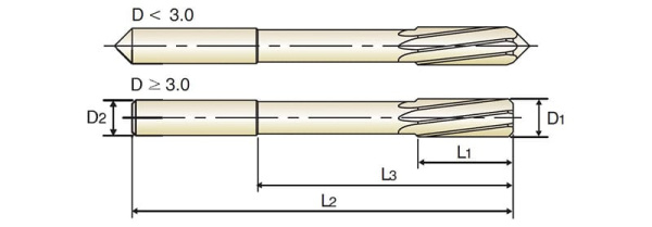 Твердосплавная Машинная развертка для станков с ЧПУ с левосторонними винтовыми канавками