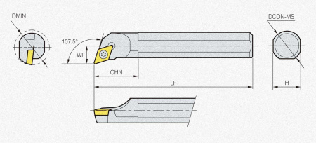 Державка S10M-SDQCL-07 