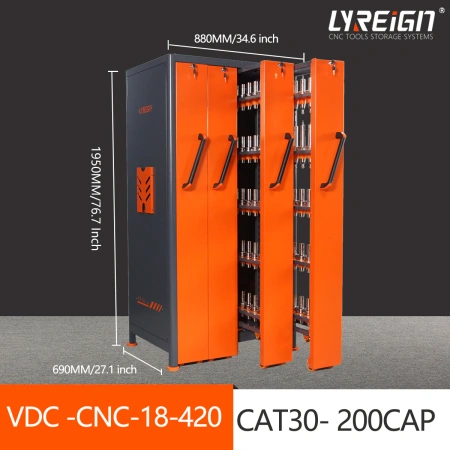 Вертикальный шкаф для инструментов с выравнивающими углами, высота 195 см