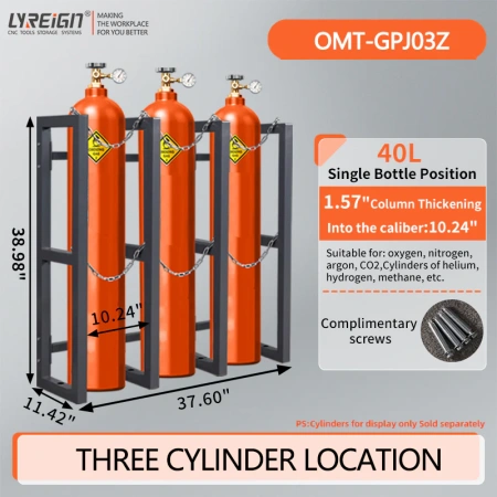 Стойка для газовых баллонов, кронштейн для кислородного баллона, стойка для хранения баллонов с ацетиленом и углекислым газом