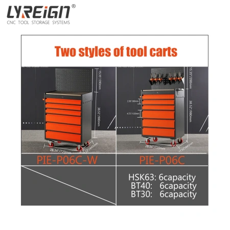 Станок оснащен шестиящикной инструментальной тележкой со съемной конструкцией большой вместимости.