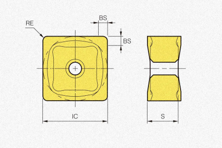 Пластина твердосплавная SNCF1206QNN-MF PC3700
