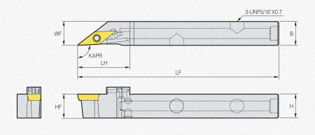 Державка SVJCR1212-X12A-KHP 