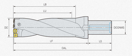 Корпус сверла K2D9510050-18 