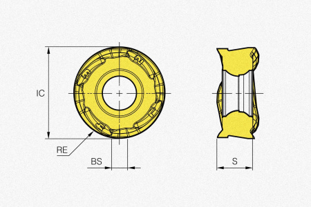 Пластина твердосплавная RNMX1204M0E-ML UNC840