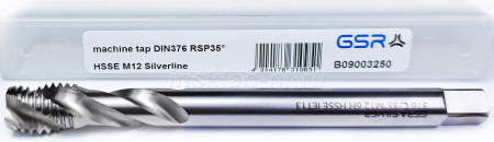 Метчик машинный спиральный M12 (6H) HSSE DIN376 GSR Silverline