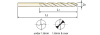 Сверло из быстрорежущей стали Straight Shank HSSCo5 DIN 338 с цилиндрическим хвостовиком, 5.3X52X86