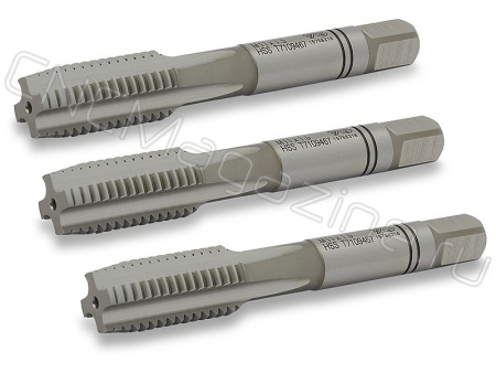 T7109469 Метчик М11Х1.5 HSS 6H 70.0L ручной DIN352, c прямой канавкой (набор)