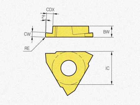 Пластина твердосплавная TBGF3175R-010 PC8110